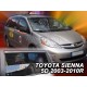 Ανεμοθραύστες για Toyota Sienna (2003-2010) - 4 τμχ εμπρός και πίσω