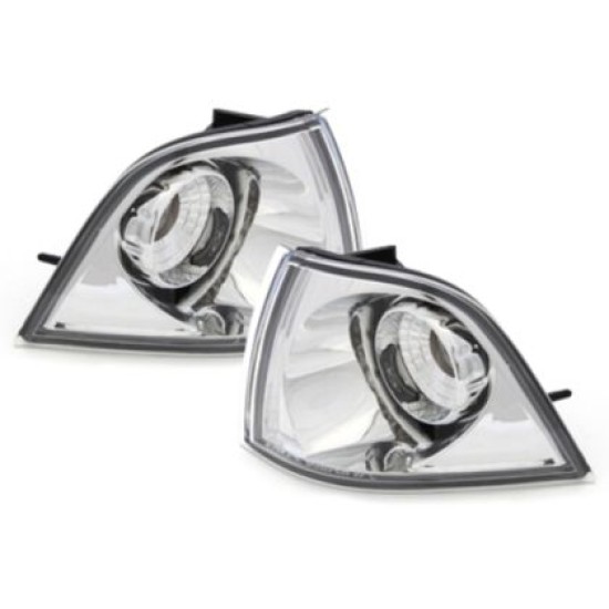 Φλας δίπλα στο φανάρι BMW E36 (1990 -1999) sedan  / combi / compact  - chrome - σετ 2τμχ.