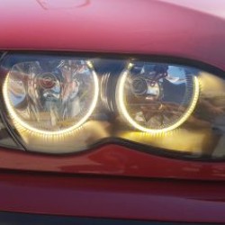 Δαχτυλίδια angel eyes led για BMW E36 / E38 / E39 - με 60 led - κίτρινο χρώμα Δαχτυλίδια angel eyes led για BMW E36 / E38 / E39 - με 60 led - κίτρινο χρώμα