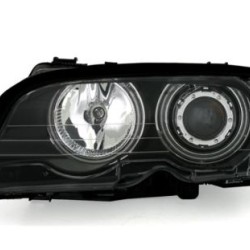 Φανάρια εμπρός angel eyes για BMW E46 coupe και cabrio (1999-2003) - χωρίς φλας , με λάμπες (Η1) - σετ 2τμχ.