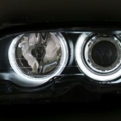 Φανάρια εμπρός angel eyes για BMW E46 coupe και cabrio (1999-2003) - χωρίς φλας , με λάμπες (Η1) - σετ 2τμχ. Φανάρια εμπρός angel eyes για BMW E46 coupe και cabrio (1999-2003) - χωρίς φλας , με λάμπες (Η1) - σετ 2τμχ.