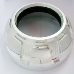 Καπάκι για προτζέκτορες Morimoto Mini 2.5'' στρόγγυλο "Alien Design" D=13cm - χρωμίου Καπάκι για προτζέκτορες Morimoto Mini 2.5'' στρόγγυλο "Alien Design" D=13cm - χρωμίου