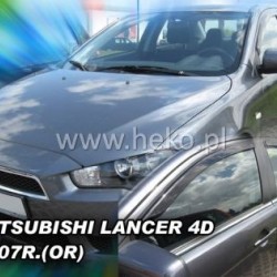 Ανεμοθραύστες για Mitsubishi Lancer (2007+) 4/5 πορτο - 4 τμχ. εμπρός και πίσω αυτοκόλλητοι