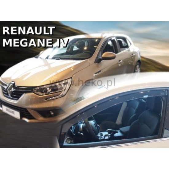 Ανεμοθραύστες για Renault Megane Grandtour (2016+) 5 πορτο - 4 τμχ εμπρός και πίσω