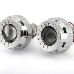 Bi xenon προτζέκτορες για ενσωμάτωση Morimoto Mini 2'' - με 2 στρογγυλά καπάκια