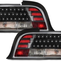 Πίσω φανάρια led για BMW E36  (1991-1999) sedan - μαύρα - σετ 2τμχ.