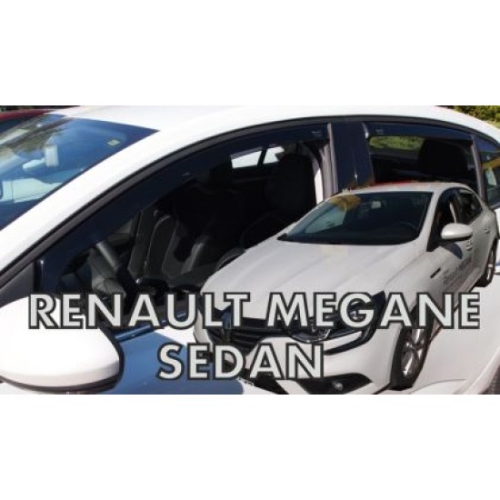 Ανεμοθραύστες για Renault Megane Grand Coupe (2016+) 4 πορτο - 4 τμχ. εμπρός και πίσω