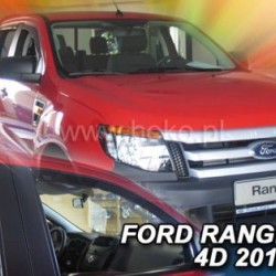 Ανεμοθραύστες για Ford Ranger III (2012-2023) 4 πορτο - 4 τμχ. εμπρός και πίσω
