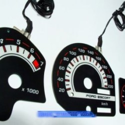 Φωτιζόμενα όργανα για Ford Escort MK5 / MK6 μπλε Φωτιζόμενα όργανα για Ford Escort MK5 / MK6 μπλε