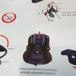 Παιδικό κάθισμα αυτοκινήτου με χερούλι Junior - Bambini - μπλε χρώμα