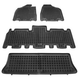 Λαστιχένια πατάκια Rezaw Plast για KIA Carnival II (2005-2014) - 7 θέσιο - τύπου σκαφάκι - 4τμχ.