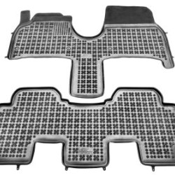 Λαστιχένια πατάκια Rezaw Plast για PEUGEOT 807 (2002-2008) / CITROEN C8 I (2005-2012) / LANCIA Phedra / FIAT Ulysse (2002-2010) - τύπου σκαφάκι - 2τμχ.