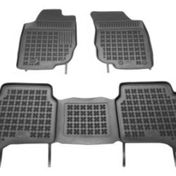 Λαστιχένια πατάκια Rezaw Plast για TOYOTA Hilux (2005-2015) - 4 doors - τύπου σκαφάκι - 3τμχ.