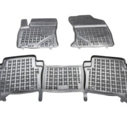 Λαστιχένια πατάκια Rezaw Plast για TOYOTA Hilux (2015+) - Double cab - τύπου σκαφάκι - 3τμχ.