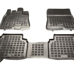 Λαστιχένια πατάκια Rezaw Plast για MITSUBISHI Pajero (2006-2017) - τύπου σκαφάκι - 3τμχ.