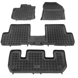 Λαστιχένια πατάκια Rezaw Plast για DACIA Lodgy I (2012-2020) / DACIA Logan I Stepway (2012-2020) - 7-θέσιο τύπου σκαφάκι - 4τμχ.