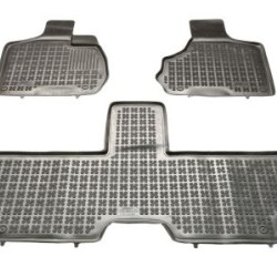 Λαστιχένια πατάκια Rezaw Plast για CHRYSLER Voyager IV (2001-2007) - 5-7-seater version - τύπου σκαφάκι - πρώτη και δεύτερη σειρά καθησμάτων - 3τμχ.