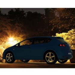 Πίσω φανάρια led για Seat Leon 1P (2005-2009)- Lightbar design φιμέ - σετ 2τμχ.