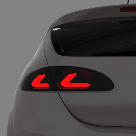 Πίσω φανάρια led για Seat Leon 1P (2005-2009)- Lightbar design φιμέ - σετ 2τμχ.