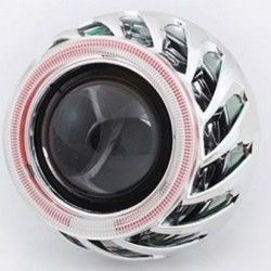 Bi xenon προτζέκτορες Morimoto Mini Spiral 2.5'' - με λευκό εσωτερικό και κίτρινο εξωτερικό δαχτυλίδι