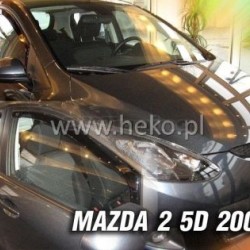 Ανεμοθραύστες για Mazda 2 (2007-2009) 5 πορτο - 4 τμχ. εμπρός και πίσω