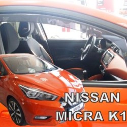 Ανεμοθραύστες για Nissan Micra Κ-14 (2017+) 5 πορτο - 2 τμχ. εμπρός