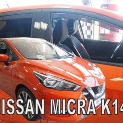Ανεμοθραύστες για Nissan Micra Κ-14 (2017+) 5 πορτο - 4 τμχ. εμπρός και πίσω