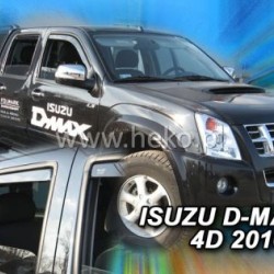 Ανεμοθραύστες για Isuzu D-Max (2006-2012) 4 πορτο / Great Wall Steed 3, 5 - 4 τμχ. εμπρός και πίσω Ανεμοθραύστες για Isuzu D-Max (2006-2012) 4 πορτο / Great Wall Steed 3, 5 - 4 τμχ. εμπρός και πίσω