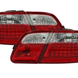 Πίσω φανάρια led για Mercedes W210 E-Class (1995-2002) λευκό φλας - σετ 2τμχ.
