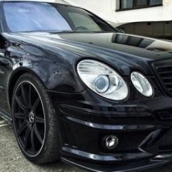 Προφυλακτήρας εμπρός tuning για Mercedes W211 E-Class (2002-2009) - AMG με μαύρη μάσκα και προβολάκια Προφυλακτήρας εμπρός tuning για Mercedes W211 E-Class (2002-2009) - AMG με μαύρη μάσκα και προβολάκια