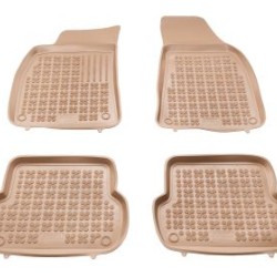 Λαστιχένια πατάκια Rezaw Plast για AUDI A4 B6 / B7 (2001-2008) τύπου σκαφάκι - μπεζ - 4τμχ.