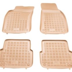 Λαστιχένια πατάκια Rezaw Plast για Audi A6 (2004-2008) / A6 Allroad (2006-2011) - τύπου σκαφάκι - μπεζ - 4τμχ.