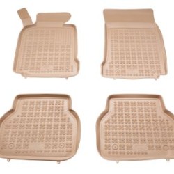 Λαστιχένια πατάκια Rezaw Plast για BMW σειρά 5 E39 (1996-2003) - τύπου σκαφάκι - μπεζ - 4τμχ.