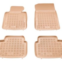 Λαστιχένια πατάκια Rezaw Plast BMW σειρά 3 E46 (1998-2005) / E90 / E91(2004-2013) - τύπου σκαφάκι - μπεζ - 4τμχ.