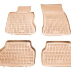 Λαστιχένια πατάκια Rezaw Plast για BMW σειρά 5 E60 / E61 (2002-2009 - τύπου σκαφάκι - μπεζ - 4τμχ.