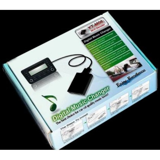 USB / MP3 Changer με Bluetooth για Alfa Romeo 147 / 156 / 19 / Gt / Brera / Spider / FIAT BRAVO, COUPE, CROMA, DOBLO, PUNTO, PANDA, STILO, 500