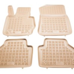Λαστιχένια πατάκια Rezaw Plast για BMW X3 F25 (2010-2017) / X4 F26 (2014-2018) - τύπου σκαφάκι - μπεζ - 4τμχ.