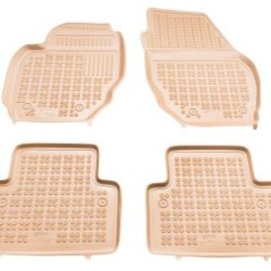 Λαστιχένια πατάκια Rezaw Plast για VOLVO S80 II (2006-2016) / V70 III / XC70 II (2007-2016) - τύπου σκαφάκι - μπεζ - 4τμχ.