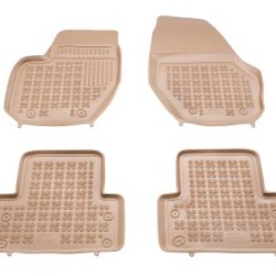 Λαστιχένια πατάκια Rezaw Plast για VOLVO S60 / V60 / XC60 (2008-2017) - τύπου σκαφάκι - μπεζ - 4τμχ.