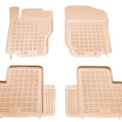Λαστιχένια πατάκια Rezaw Plast για MERCEDES ML W164 (2005-2011) / GL X164 (2006-2012) - τύπου σκαφάκι - μπεζ - 4τμχ.