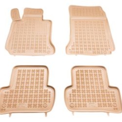 Λαστιχένια πατάκια Rezaw Plast για MERCEDES C-Class W204 (2007-2014) - τύπου σκαφάκι - μπεζ - 4τμχ.