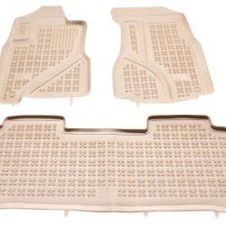 Λαστιχένια πατάκια Rezaw Plast για HONDA CR-V II (2002-2006) - τύπου σκαφάκι - μπεζ - 3τμχ.