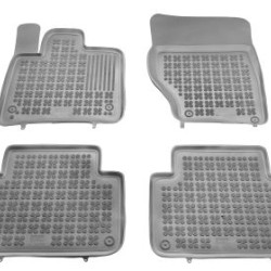 Λαστιχένια πατάκια Rezaw Plast για AUDI Q7 4L (2005-2015) τύπου σκαφάκι - γκρι - 4τμχ.