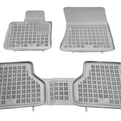 Λαστιχένια πατάκια Rezaw Plast για BMW X5 E70 (2007-2013) / X6 E71 (2008-2014) - τύπου σκαφάκι - γκρι - 3τμχ.