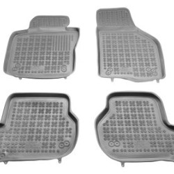 Λαστιχένια πατάκια Rezaw Plast για VW Golf 5 / 6 / VW Jetta / Seat Leon (2004-2012) / VW Scirocco / Skoda Octavia 2 (2004-2013) - τύπου σκαφάκι - γκρι - 4τμχ.