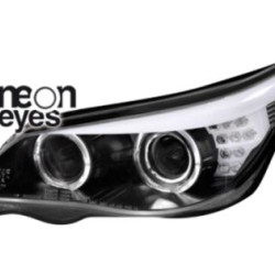 Φανάρια εμπρός για BMW E60 (2003-2007) - F10-Look , χωρίς λάμπες (Η7) - σετ 2τμχ.