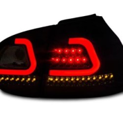 Πίσω φανάρια led για VW Golf 5 - lightbar design - φιμέ - σετ 2τμχ.