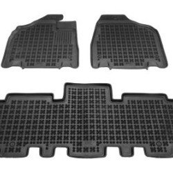 Λαστιχένια πατάκια Rezaw Plast για KIA Carnival II (2005-2014) - 5 seats - τύπου σκαφάκι - 3τμχ.