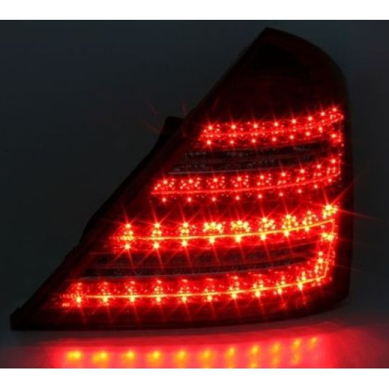 Πίσω φανάρια led για Mercedes W221 S-class (2005-2011) - facelift design - σετ 2τμχ.