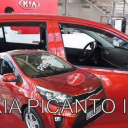 Ανεμοθραύστες για Kia Picanto (2017+) 4 τμχ. εμπρός και πίσω